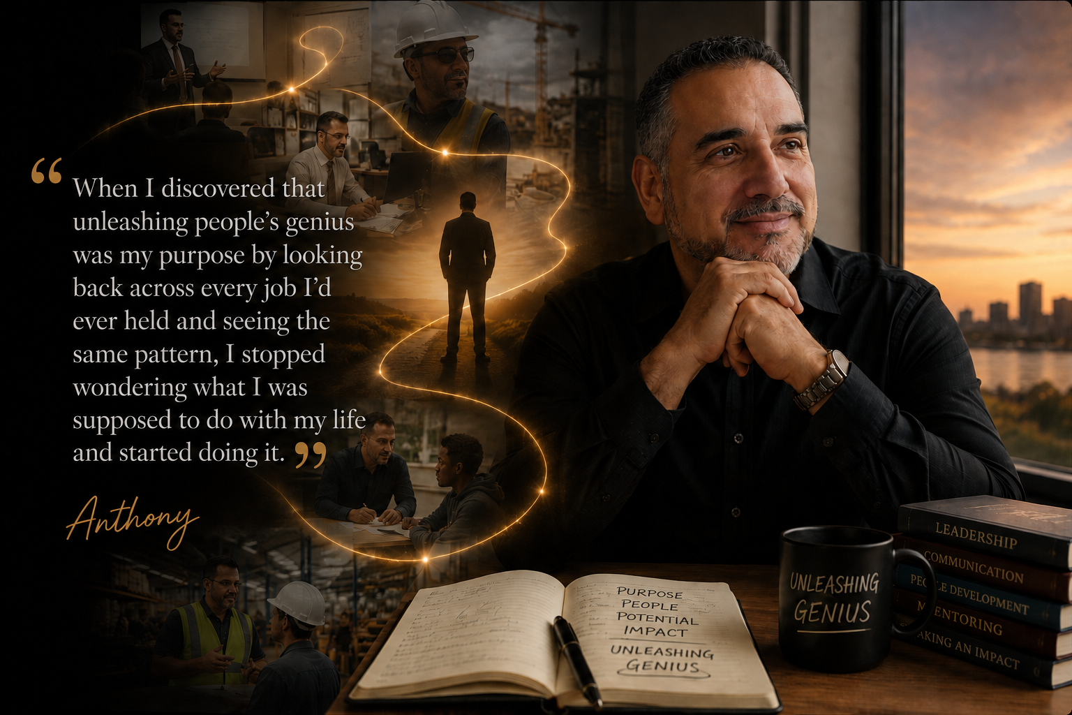 Anthony's journey through leadership, coaching, mentoring, and unleashing people's genius